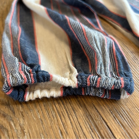 CLOTH & STONE Woven Striped Cotton Top with Buttons - Picture 5 of 6